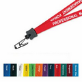 1/2" Cotton Lanyard w/ Bulldog Clip (1 Color)